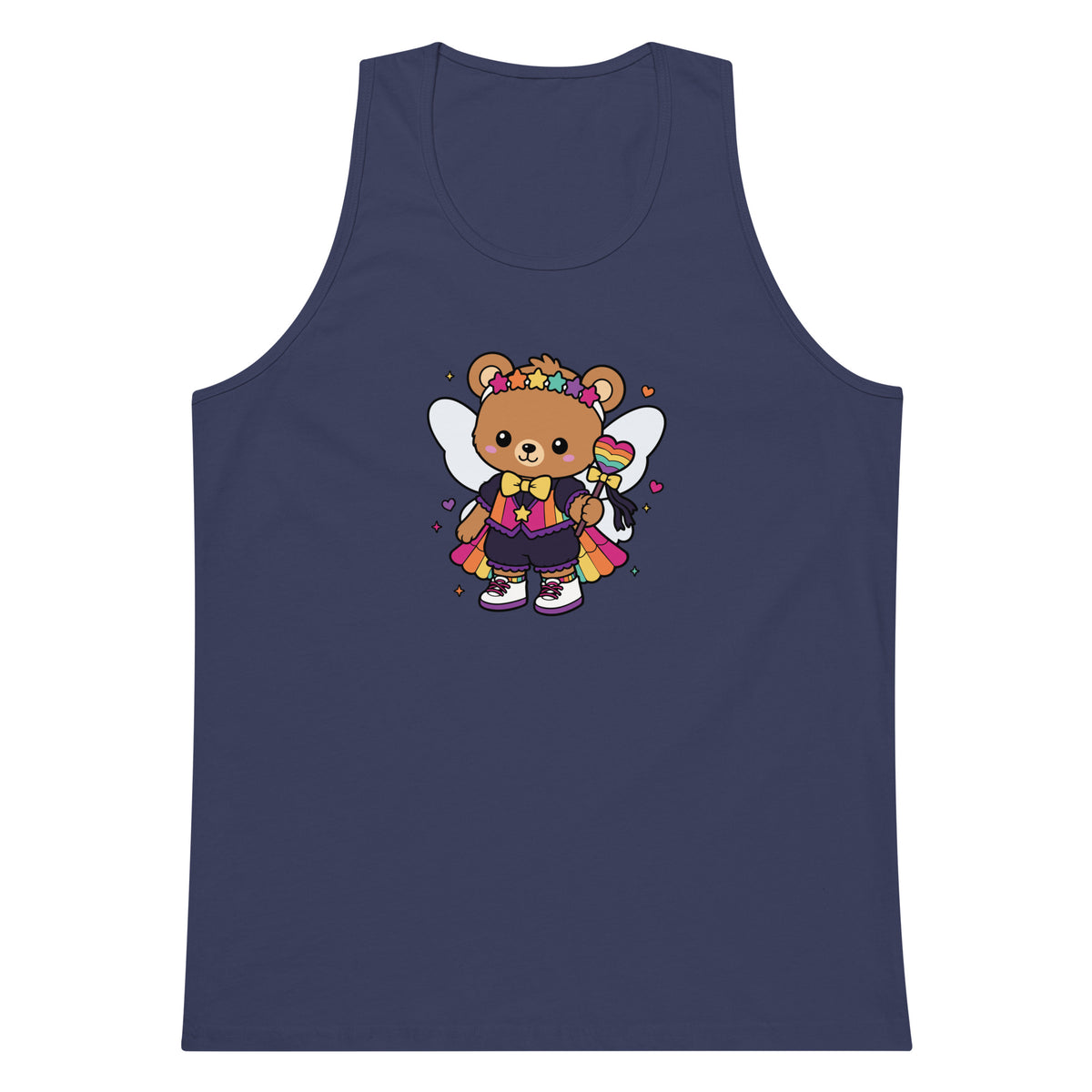 Rainbow Fairy Bear Pride Tank Top | Kawaii LGBTQ Pride Graphic Tank - Spinsterly Co
