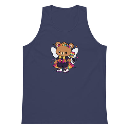 Rainbow Fairy Bear Pride Tank Top | Kawaii LGBTQ Pride Graphic Tank - Spinsterly Co