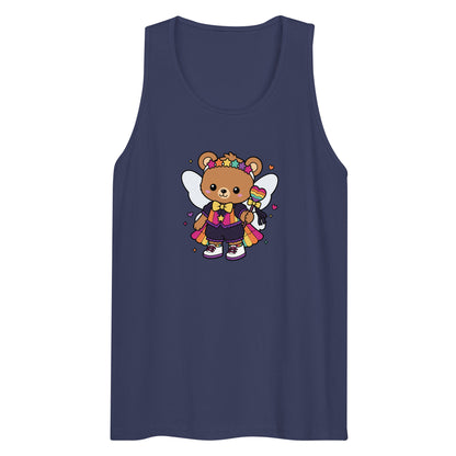 Rainbow Fairy Bear Pride Tank Top | Kawaii LGBTQ Pride Graphic Tank - Spinsterly Co