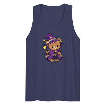 Wizard Bear Pride Tank Top | Kawaii LGBTQ Rainbow Wizard Graphic Tank - Spinsterly Co