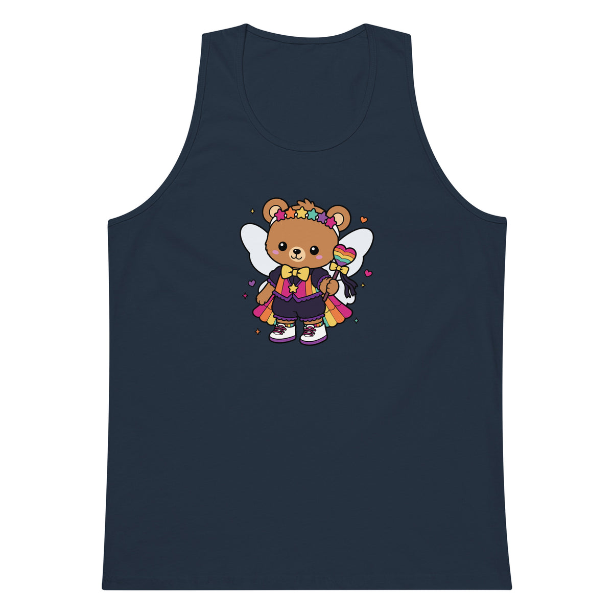 Rainbow Fairy Bear Pride Tank Top | Kawaii LGBTQ Pride Graphic Tank - Spinsterly Co