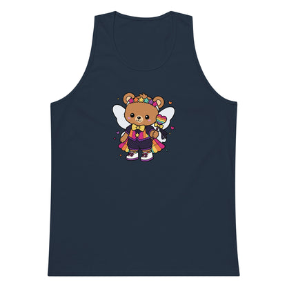 Rainbow Fairy Bear Pride Tank Top | Kawaii LGBTQ Pride Graphic Tank - Spinsterly Co