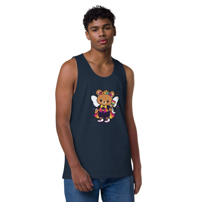 Rainbow Fairy Bear Pride Tank Top | Kawaii LGBTQ Pride Graphic Tank - Spinsterly Co