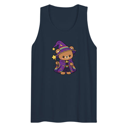 Wizard Bear Pride Tank Top | Kawaii LGBTQ Rainbow Wizard Graphic Tank - Spinsterly Co