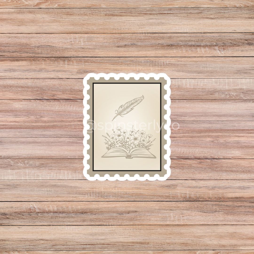 Watercolor Postage Stamp Sticker Pack | 12-Piece Musical Era Collection - Spinsterly Co