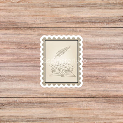 Watercolor Postage Stamp Sticker Pack | 12-Piece Musical Era Collection - Spinsterly Co