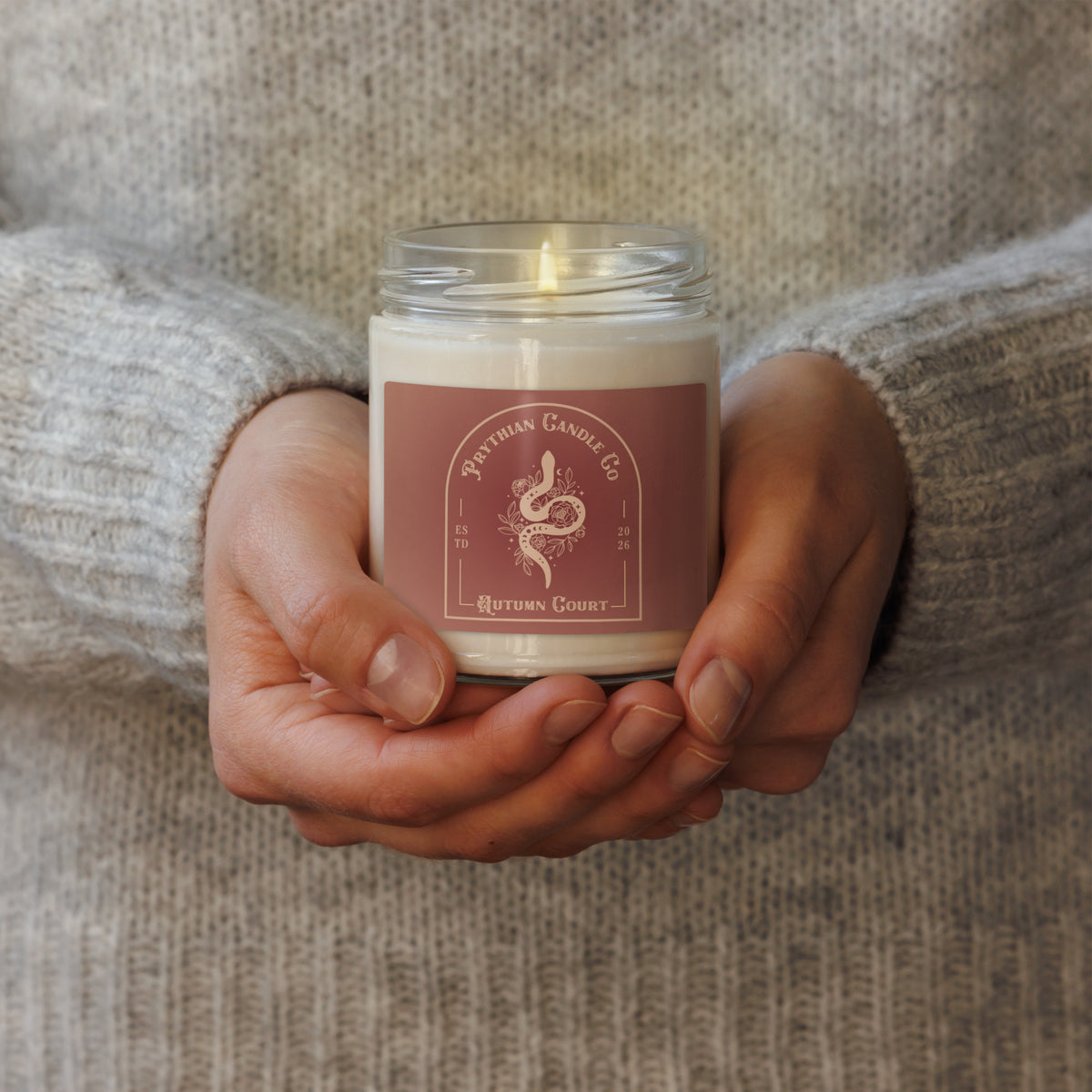 Fae Romantasy Scented Soy Candle | Prythian Inspired Gift - Spinsterly Co