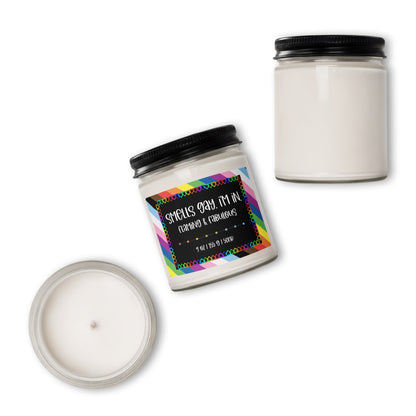 Flaming and Fabulous Pride Soy Candle | LGBTQ Rainbow Gift - Spinsterly Co