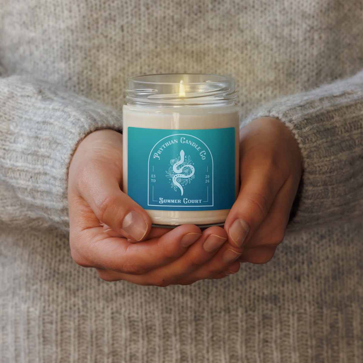 Fae Romantasy Scented Soy Candle | Prythian Inspired Gift - Spinsterly Co