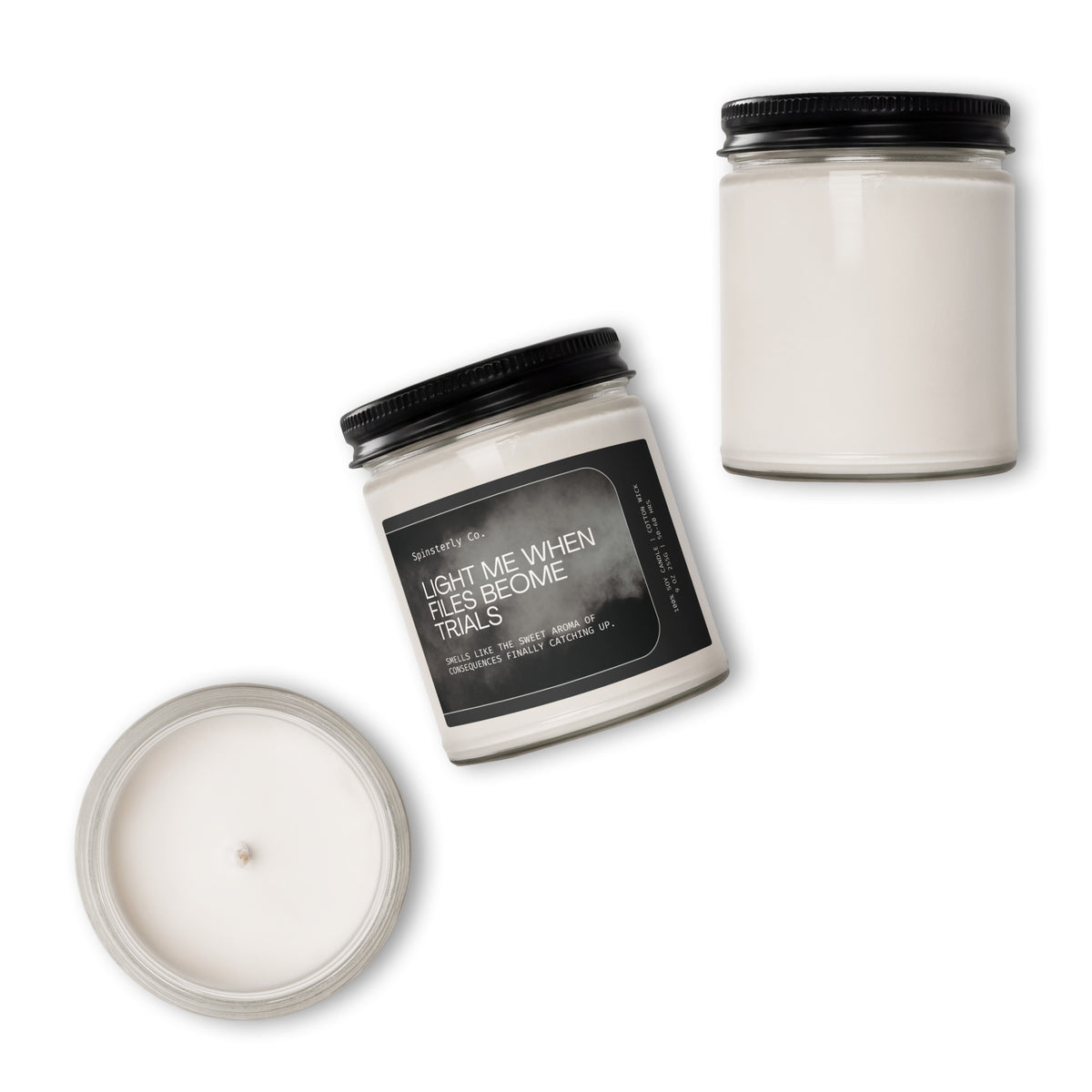 Justice and Accountability Scented Soy Candle | Activist Gift - Spinsterly Co