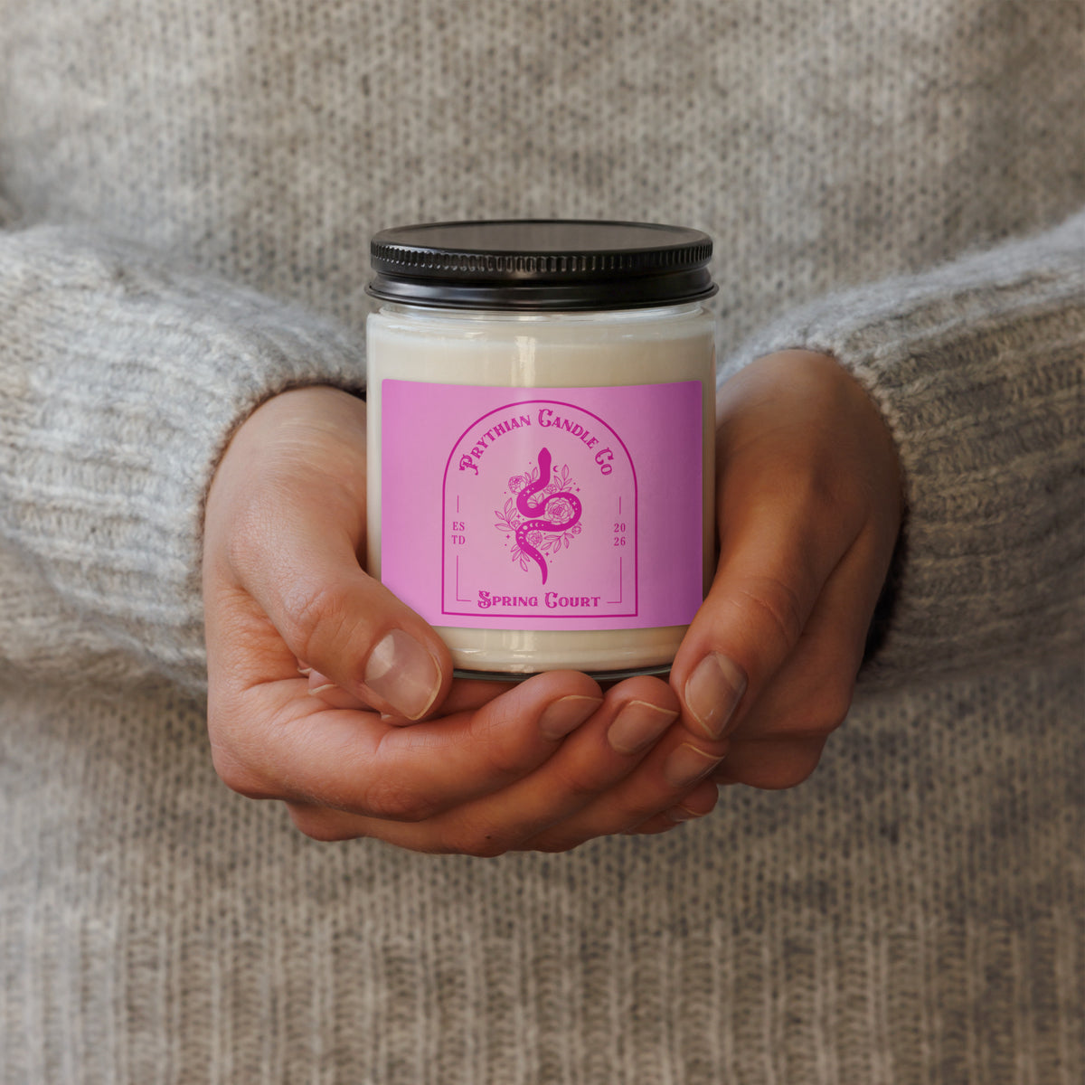 Fae Romantasy Scented Soy Candle | Prythian Inspired Gift - Spinsterly Co