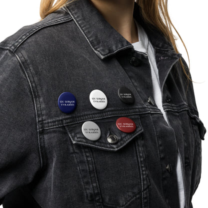 Sic Semper Tyrannis Pin Button Set | Anti-Tyranny Political Pin Set of 5 - Spinsterly Co