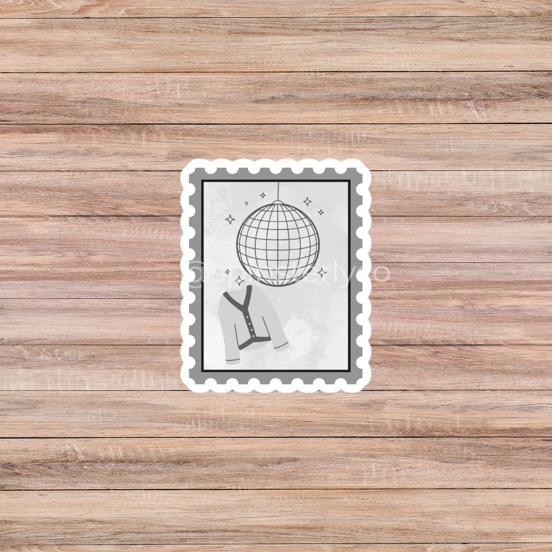 Watercolor Postage Stamp Sticker Pack | 12-Piece Musical Era Collection - Spinsterly Co