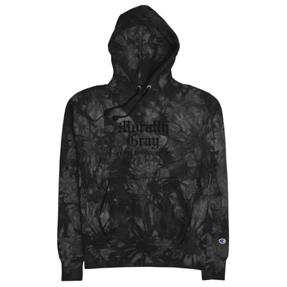 Morally Gray Is My Favorite Color Champion Tie-Dye Hoodie | Dark Romance Bookish Sweatshirt - Spinsterly Co