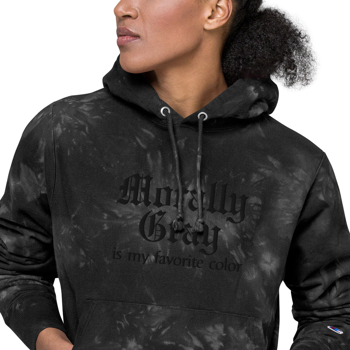 Morally Gray Is My Favorite Color Champion Tie-Dye Hoodie | Dark Romance Bookish Sweatshirt - Spinsterly Co