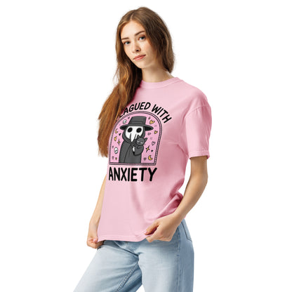 Plagued With Anxiety T-Shirt | Funny Mental Health Graphic Tee - Spinsterly Co