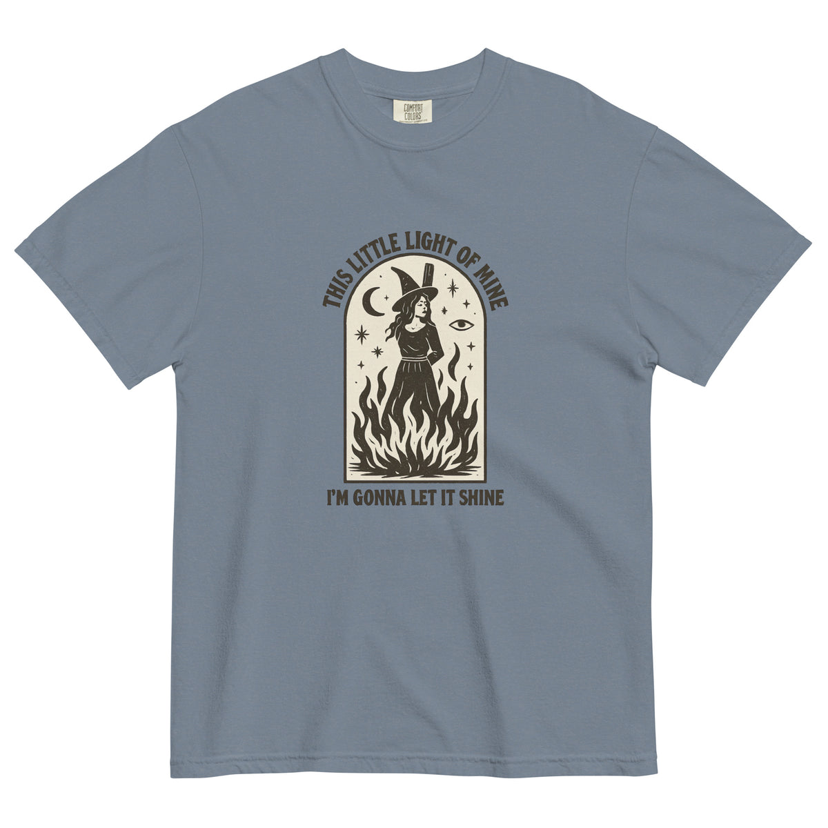 This Little Light of Mine Witch Graphic Tee | Feminist Witchy Statement Tee - Spinsterly Co