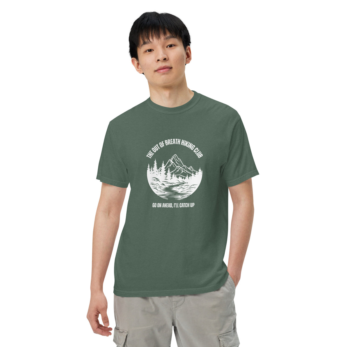 Out of Breath Hiking Club T-Shirt | Funny Hiking Graphic Tee - Spinsterly Co