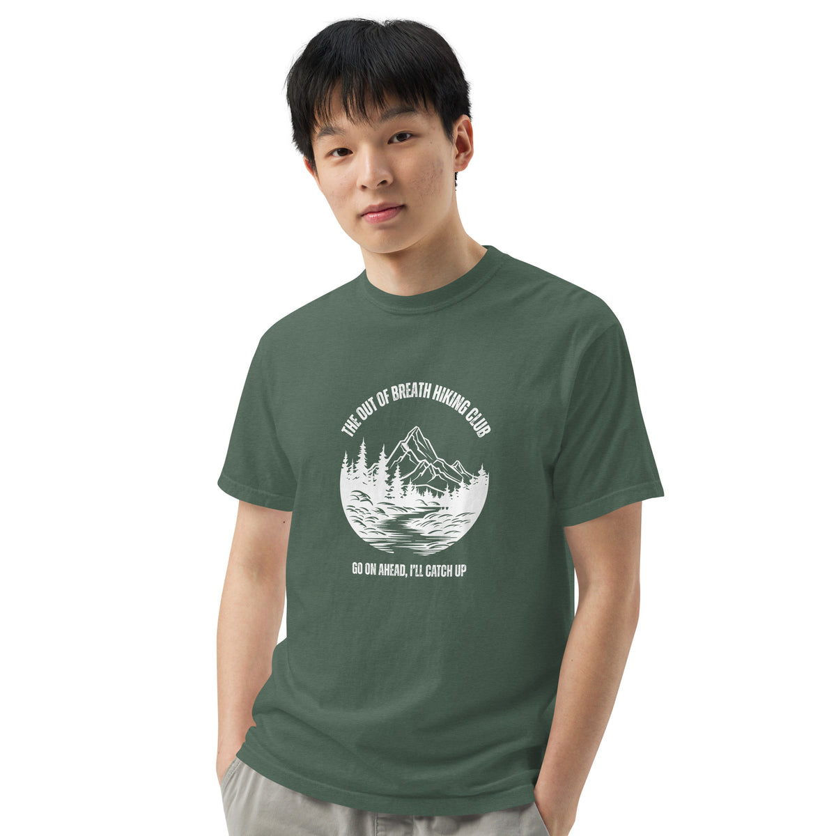 Out of Breath Hiking Club T-Shirt | Funny Hiking Graphic Tee - Spinsterly Co