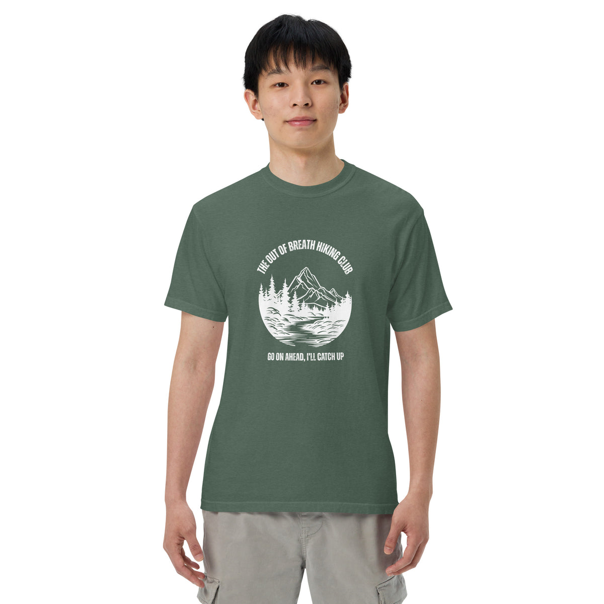 Out of Breath Hiking Club T-Shirt | Funny Hiking Graphic Tee - Spinsterly Co