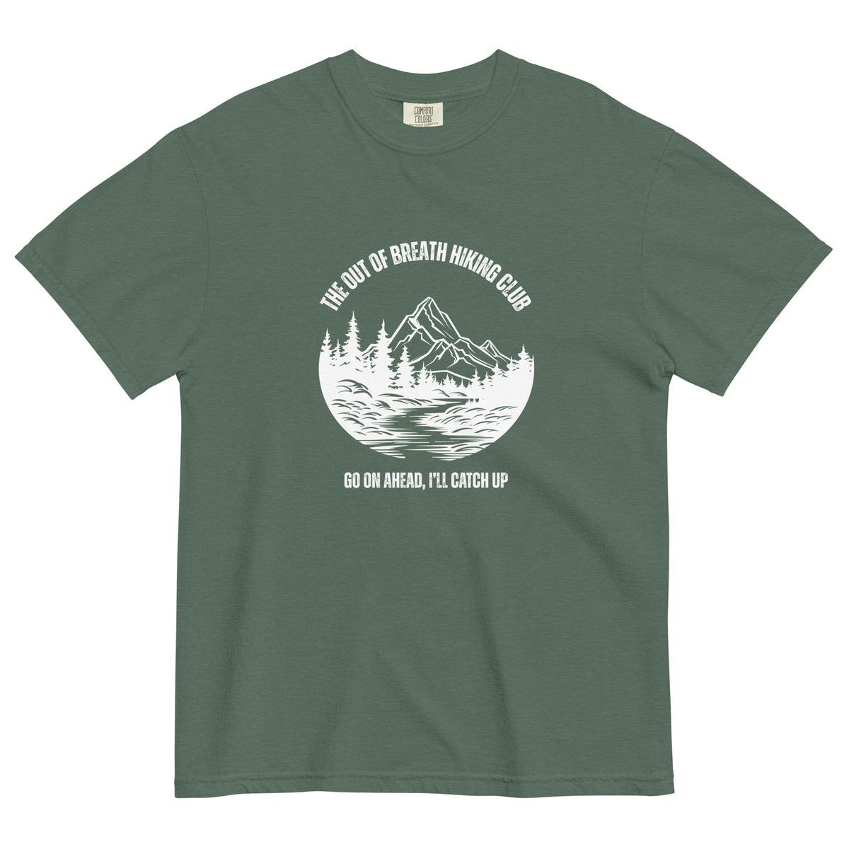 Out of Breath Hiking Club T-Shirt | Funny Hiking Graphic Tee - Spinsterly Co