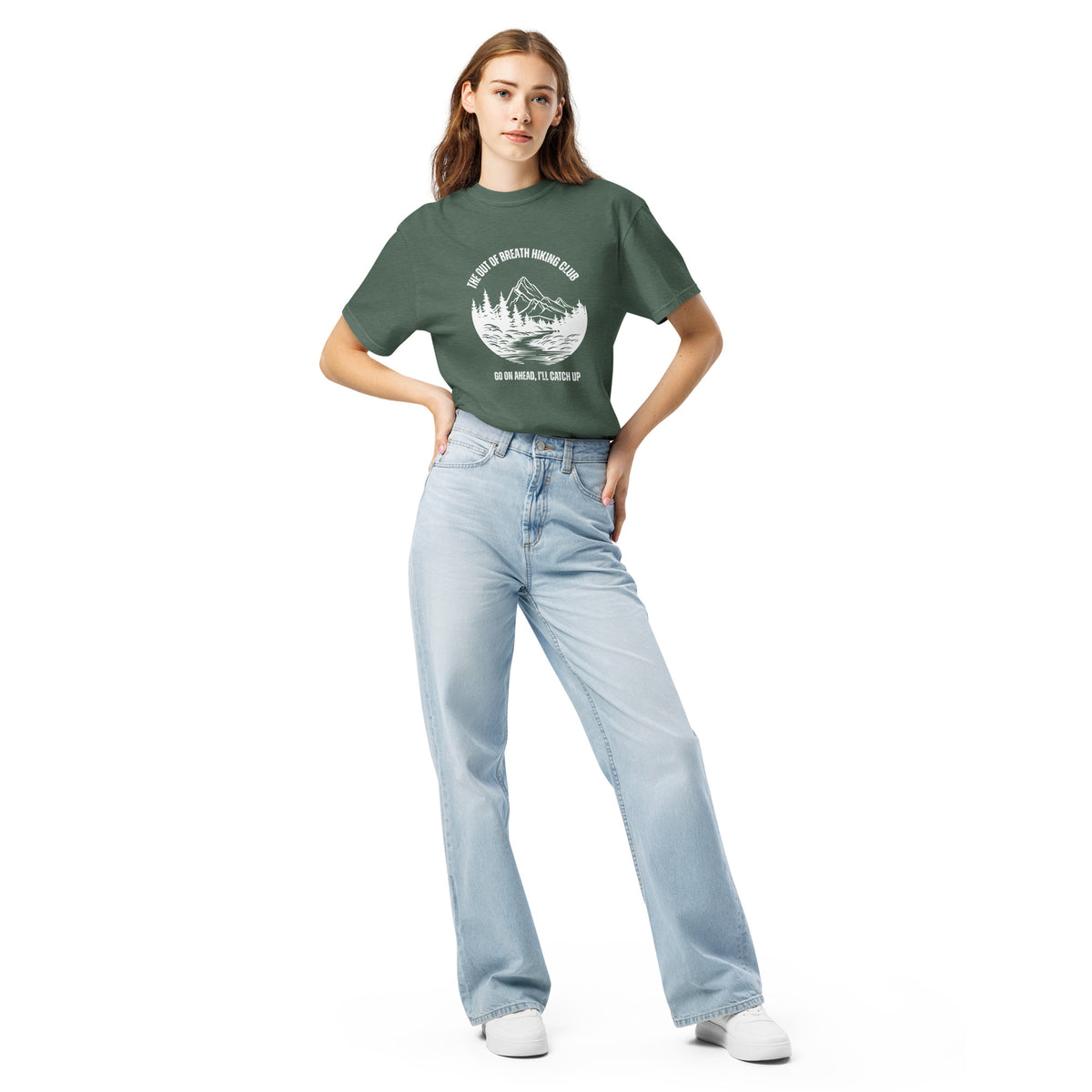 Out of Breath Hiking Club T-Shirt | Funny Hiking Graphic Tee - Spinsterly Co