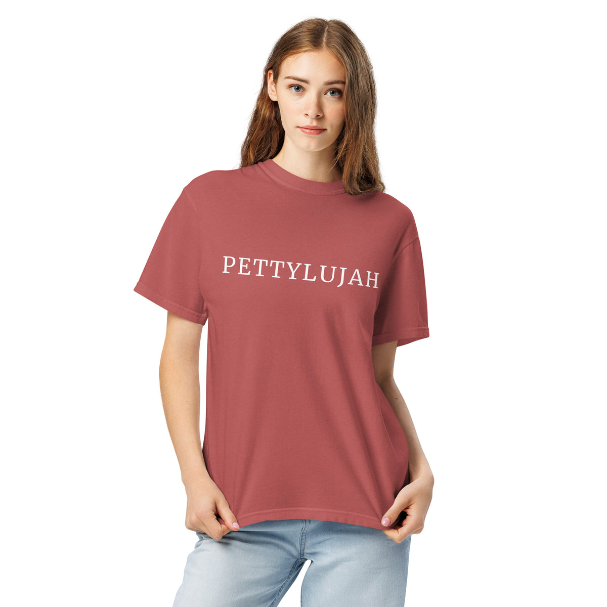 Pettylujah Garment-Dyed Heavyweight T-Shirt | Funny Sarcastic Graphic Tee - Spinsterly Co