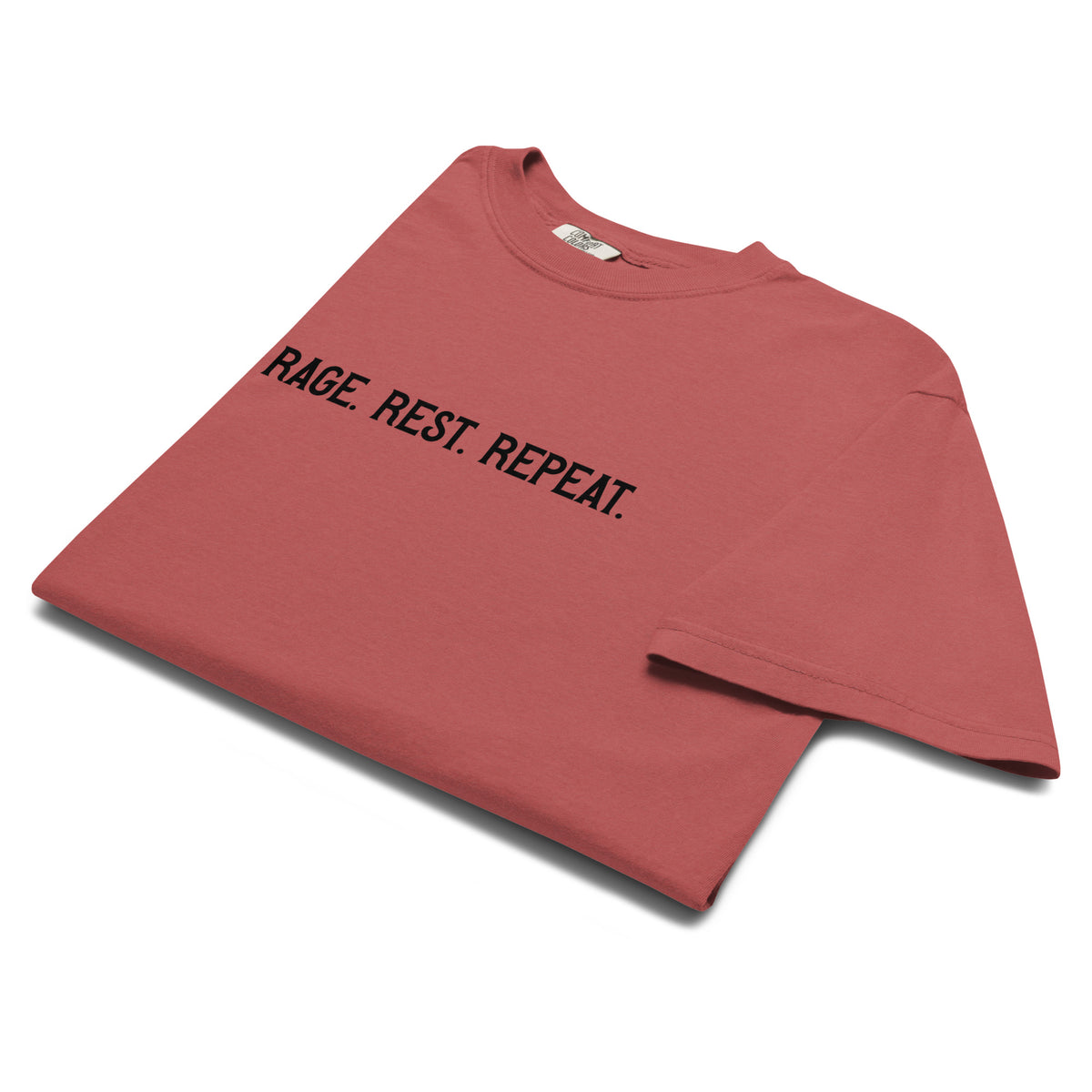 Rage. Rest. Repeat. — Feminist Slogan Garment-Dyed Heavyweight T-Shirt - Spinsterly Co