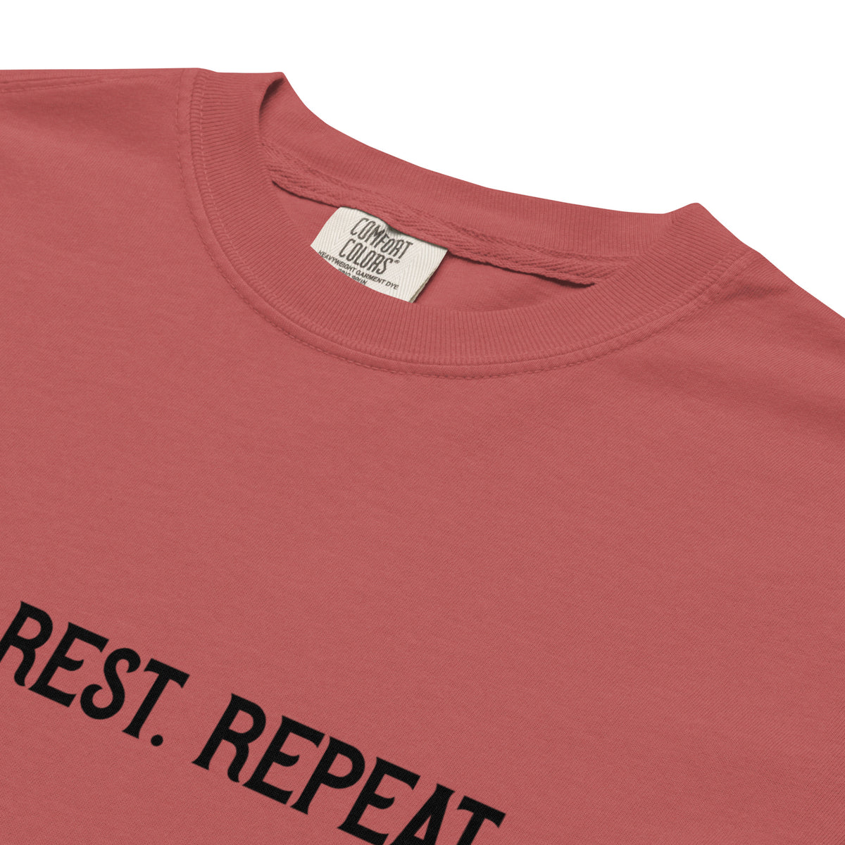 Rage. Rest. Repeat. — Feminist Slogan Garment-Dyed Heavyweight T-Shirt - Spinsterly Co