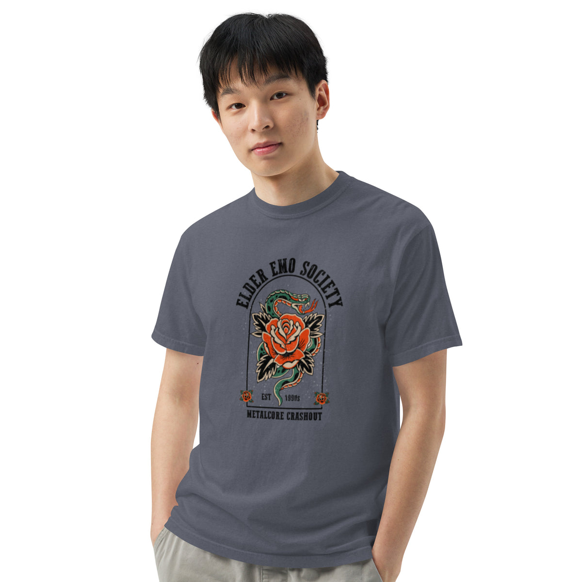 Elder Emo Society Metalcore Crashout T-Shirt | Emo Nostalgia Tee - Spinsterly Co