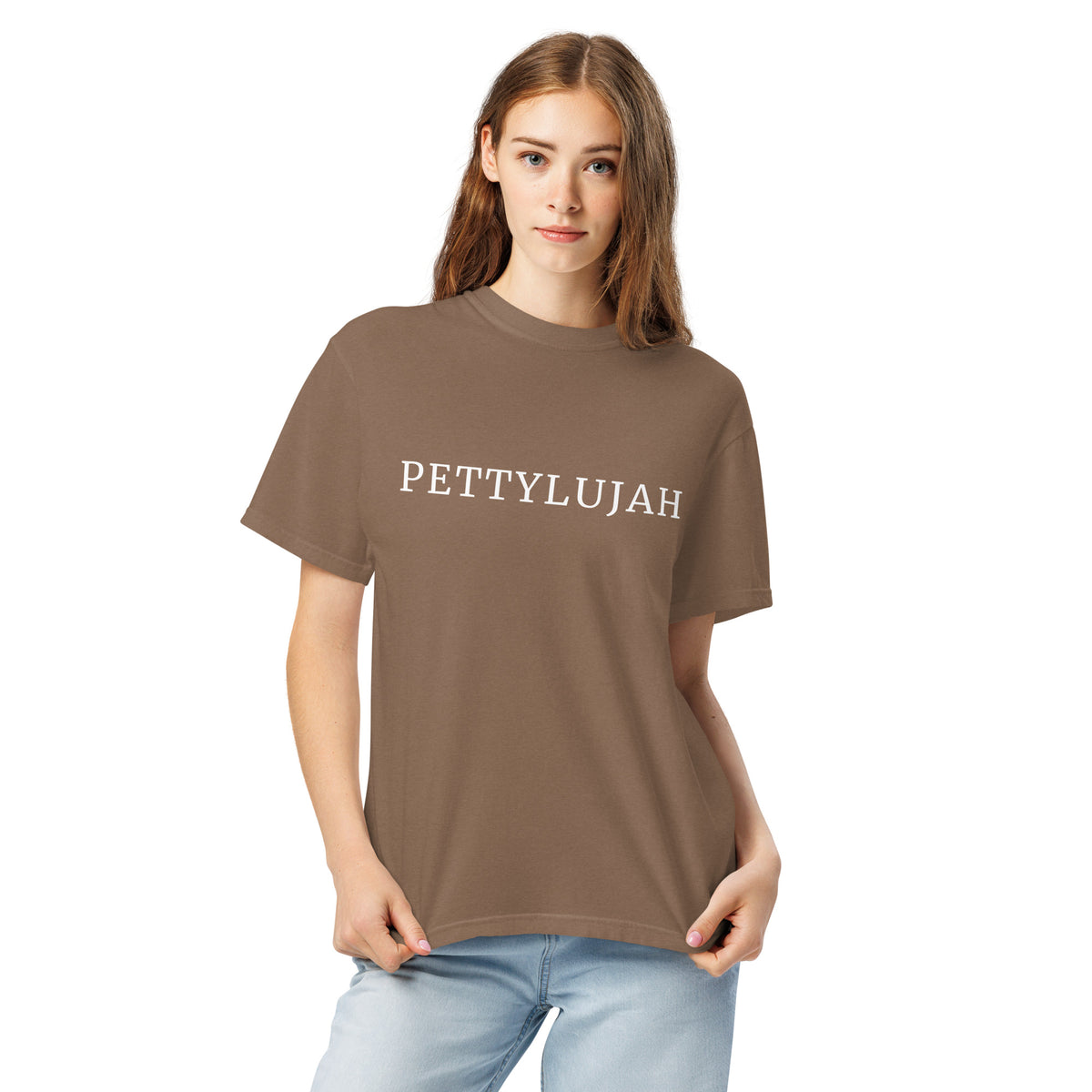Pettylujah Garment-Dyed Heavyweight T-Shirt | Funny Sarcastic Graphic Tee - Spinsterly Co