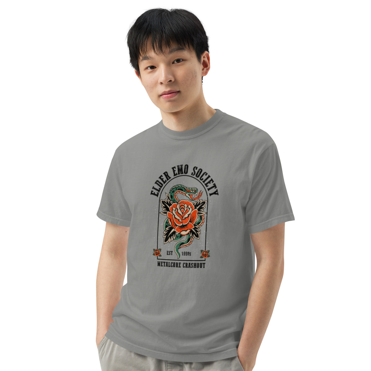 Elder Emo Society Metalcore Crashout T-Shirt | Emo Nostalgia Tee - Spinsterly Co