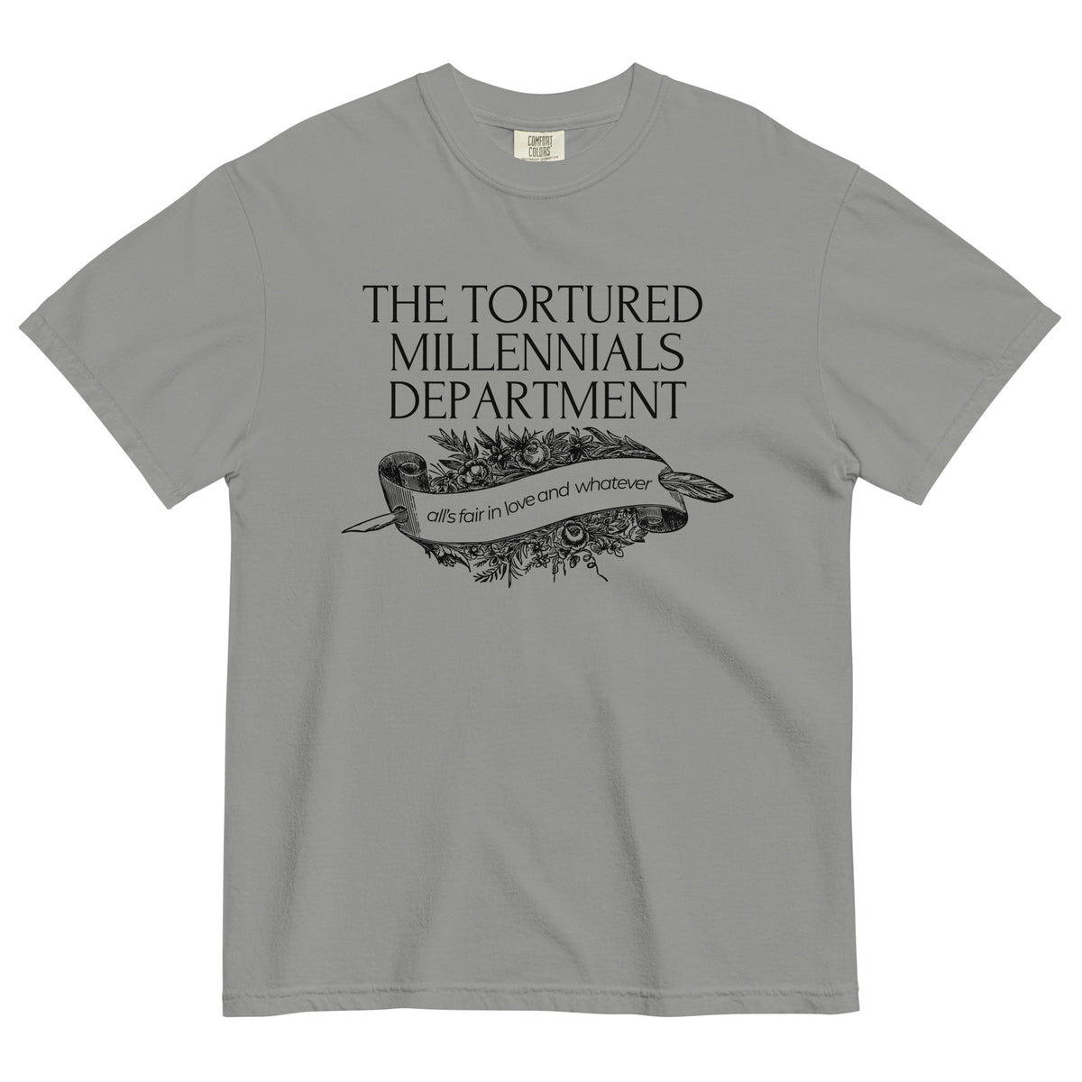 The Tortured Millennials Department T-Shirt | Millennial Humor Graphic Tee - Spinsterly Co