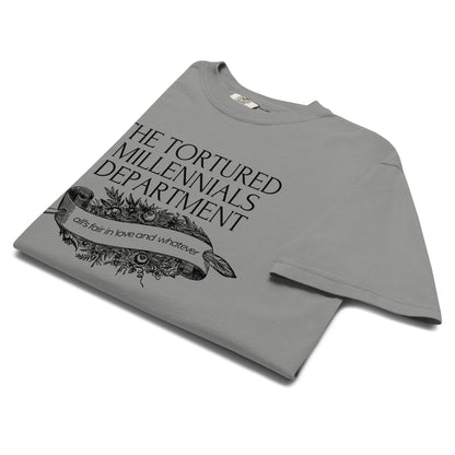 The Tortured Millennials Department T-Shirt | Millennial Humor Graphic Tee - Spinsterly Co