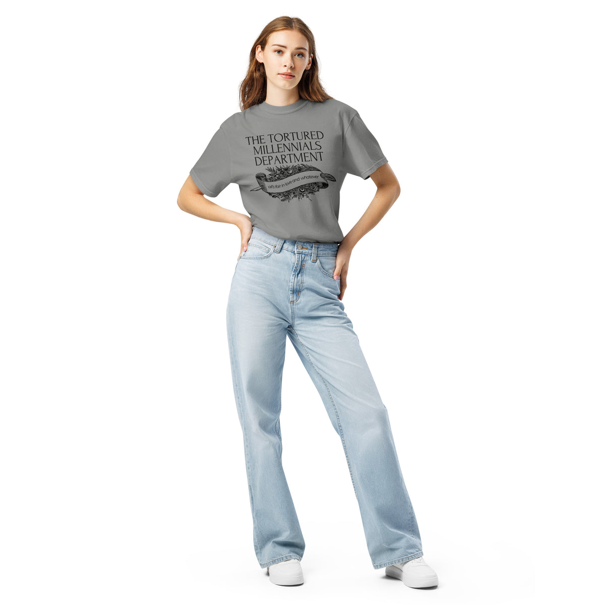 The Tortured Millennials Department T-Shirt | Millennial Humor Graphic Tee - Spinsterly Co