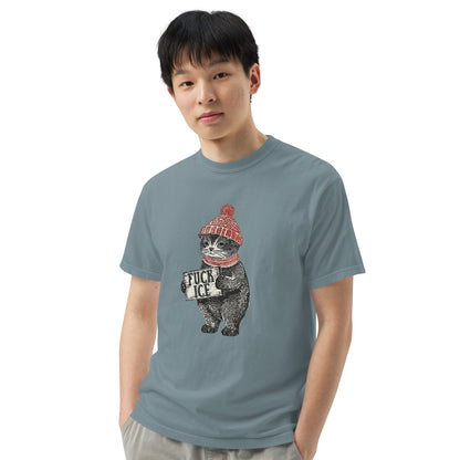 F*ck ICE Vintage Protest Kitten T-Shirt | Anti-ICE Political Tee - Spinsterly Co