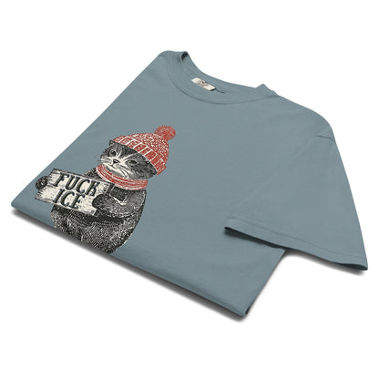 F*ck ICE Vintage Protest Kitten T-Shirt | Anti-ICE Political Tee - Spinsterly Co