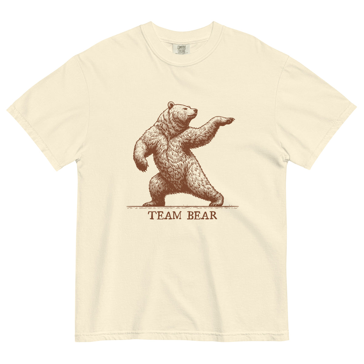 Team Bear Vintage Graphic Tee | Garment-Dyed Heavyweight T-Shirt - Spinsterly Co
