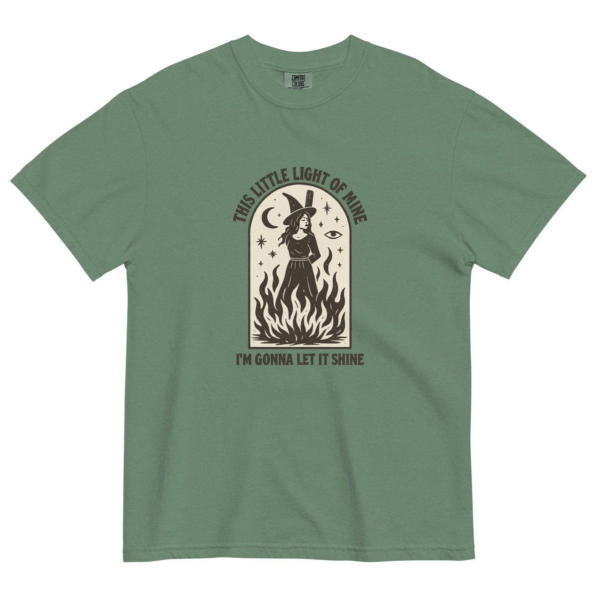 This Little Light of Mine Witch Graphic Tee | Feminist Witchy Statement Tee - Spinsterly Co