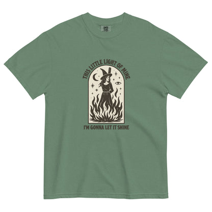 This Little Light of Mine Witch Graphic Tee | Feminist Witchy Statement Tee - Spinsterly Co