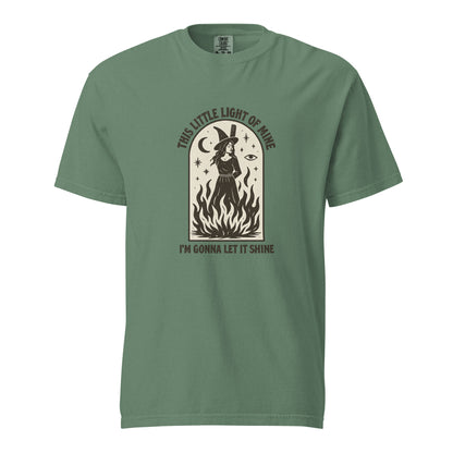 This Little Light of Mine Witch Graphic Tee | Feminist Witchy Statement Tee - Spinsterly Co