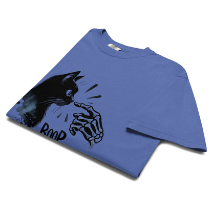 Skeleton Boop Cat T-Shirt | Witchy Black Cat Graphic Tee - Spinsterly Co