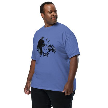 Skeleton Boop Cat T-Shirt | Witchy Black Cat Graphic Tee - Spinsterly Co