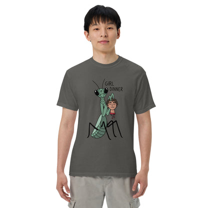 Girl Dinner T-Shirt | Praying Mantis Dark Humor Graphic Tee - Spinsterly Co