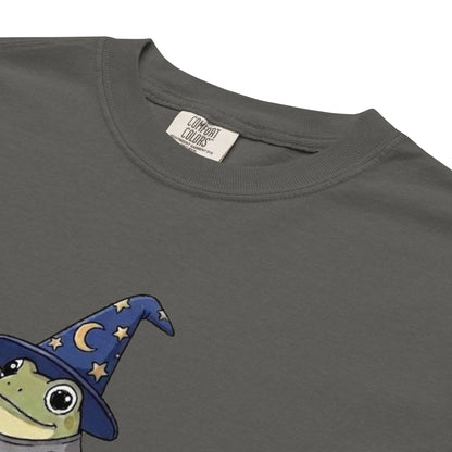 Off to Fight Fascism Wizard Frog Graphic Tee | Political Humor Statement Tee - Spinsterly Co