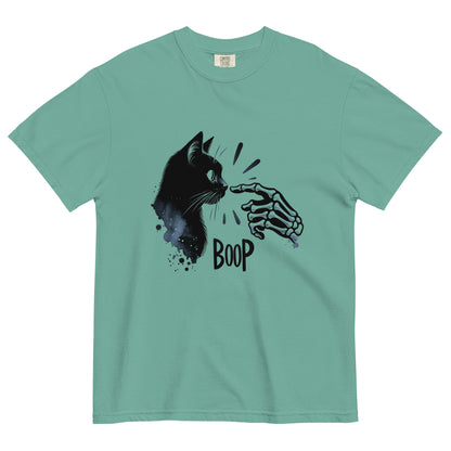 Skeleton Boop Cat T-Shirt | Witchy Black Cat Graphic Tee - Spinsterly Co