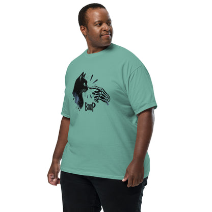 Skeleton Boop Cat T-Shirt | Witchy Black Cat Graphic Tee - Spinsterly Co