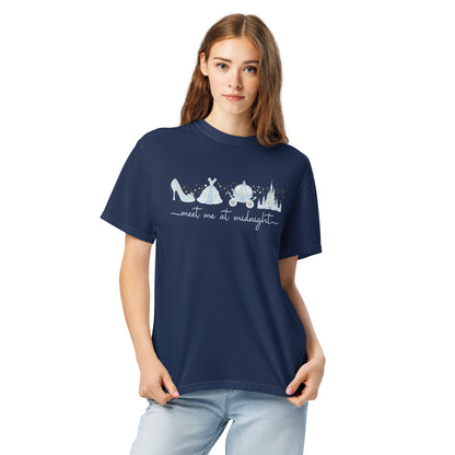 Meet Me at Midnight T-Shirt | Fairytale Midnight Graphic Heavyweight Tee | Spinsterly Co - Spinsterly Co