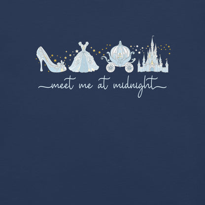 Meet Me at Midnight T-Shirt | Fairytale Midnight Graphic Heavyweight Tee | Spinsterly Co - Spinsterly Co