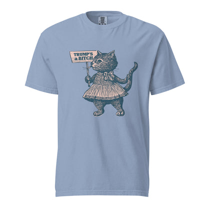 Trump's a Bitch Vintage Protest Cat T-Shirt | Anti-Trump Political Tee - Spinsterly Co